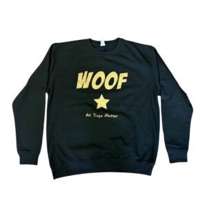 WOOF Sweatshirt - Black and Gold